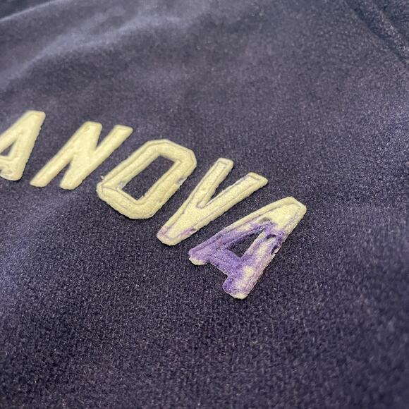 Vintage Villanova Jacket Mens Medium Blue Wool Varsity Letterman Striped 60s 70s - Picture 16 of 16